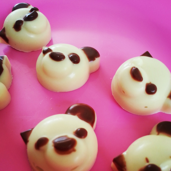 heerlijkheid tarwe hoed Zelf Chocolade Panda's maken